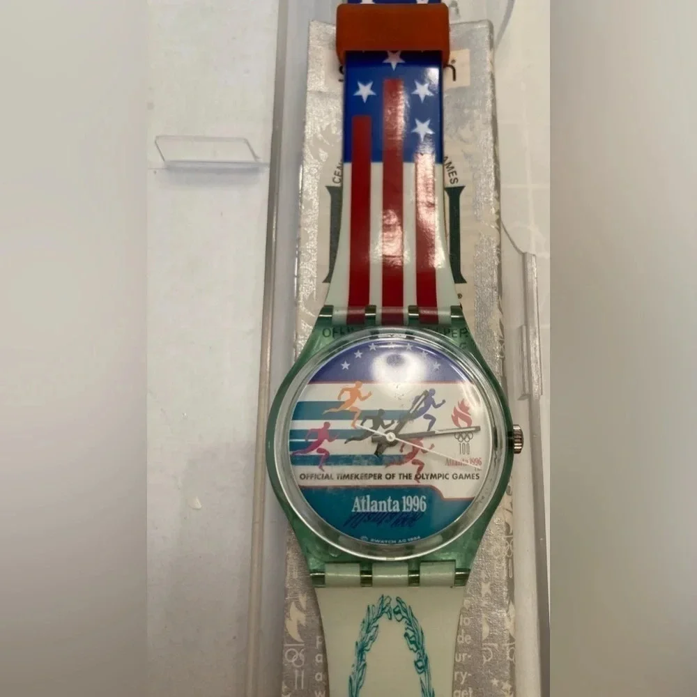 SWATCH WATCH Limited Edition Atlanta 1996 Olympics Vintage Watch NEW NWT RARE